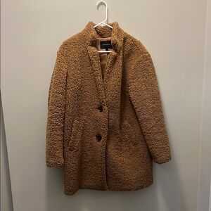 Cozy Tan Teddy Coat